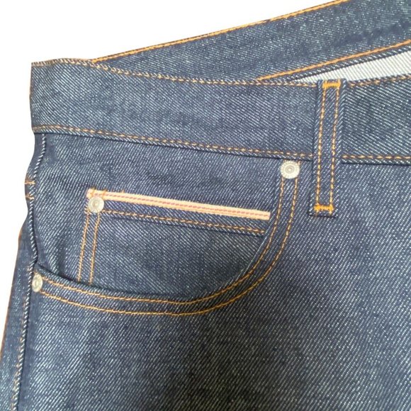 Naked & Famous Denim Jeans Men's Skinny Guy Dirty Fade Selvedge Sz 38 - Picture 5 of 11